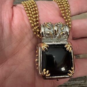 Gold and silver necklace